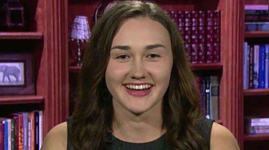 Student says online 'leftist mob' came after her for supporting Trump