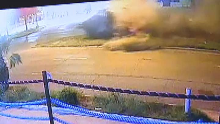 Security camera shows boxer Errol Spence Jr. Ferrari crash