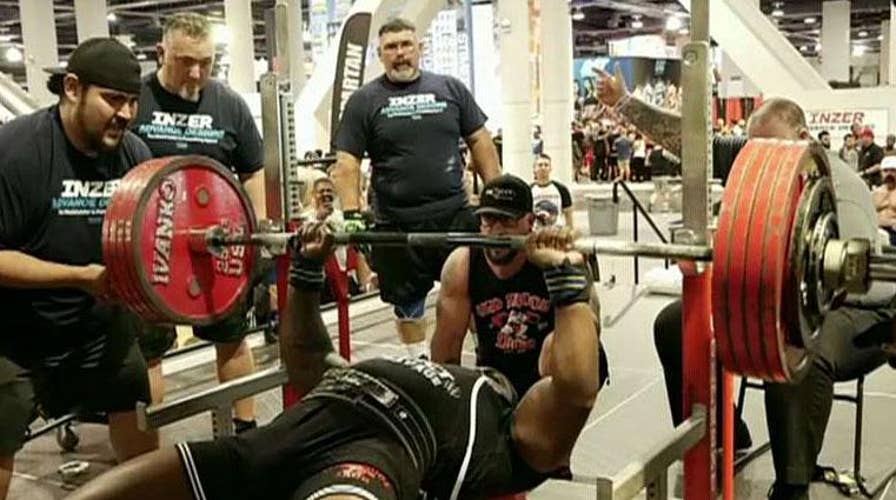 Airman sets world record with 551-pound bench press