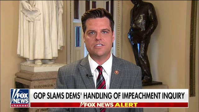 Gaetz speaks out after Schiff throws him out of impeachment inquiry hearing