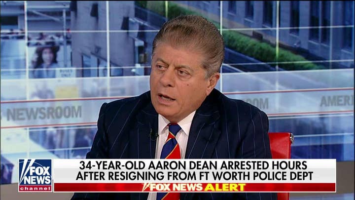 Ex-Texas cop charged with woman's murder will have difficult time proving 'justifiable fear,' Judge Napolitano says