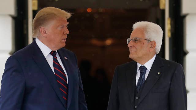 Trump, Italian President Mattarella Deliver Remarks At Joint Press ...