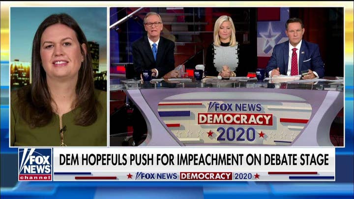 Sarah Sanders: Dems know Warren is frontrunner and Biden is done