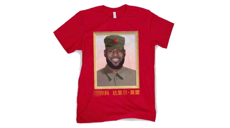 Barstool Sports selling shirt mocking LeBron James' China comments