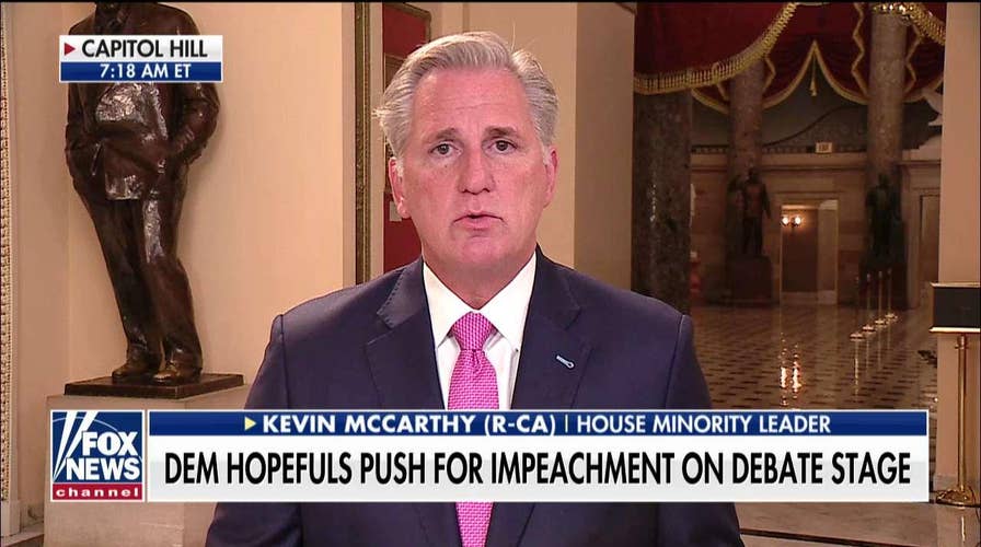 Rep. McCarthy on impeachment inquiry: President Trump did nothing wrong and Democrats know it