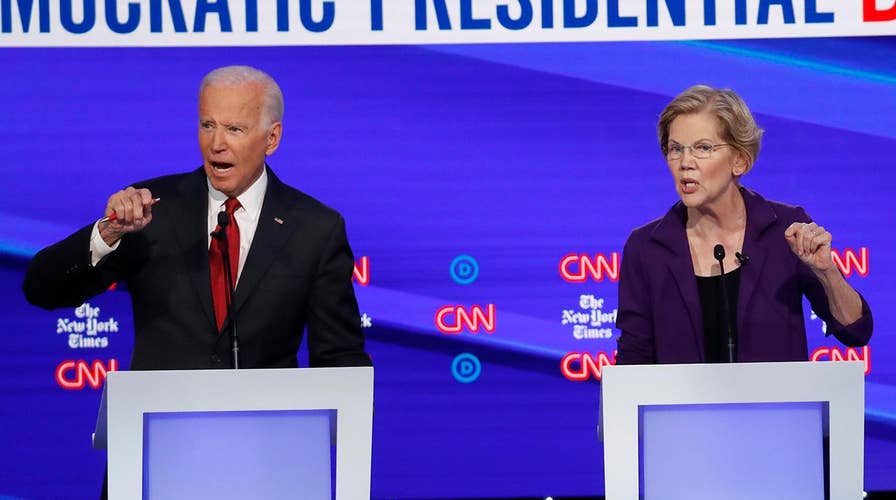 Democratic presidential candidate Joe Biden ramps up attacks on 2020 rival Elizabeth Warren