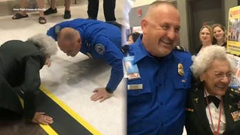 84-year-old US Army vet challenges TSA agent to 10 push-ups before Honor Flight