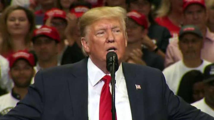 Trump takes aim at Democratic opposition during Texas rally