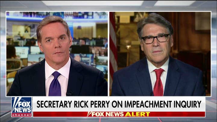 Rick Perry says his departure has nothing to do with the Trump-Ukraine call