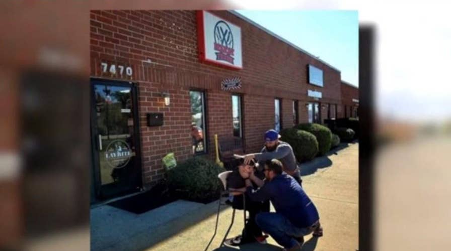 Barber accommodates boy with autism, cuts hair outside