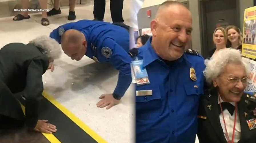84-year-old US Army vet challenges TSA agent to 10 push ups