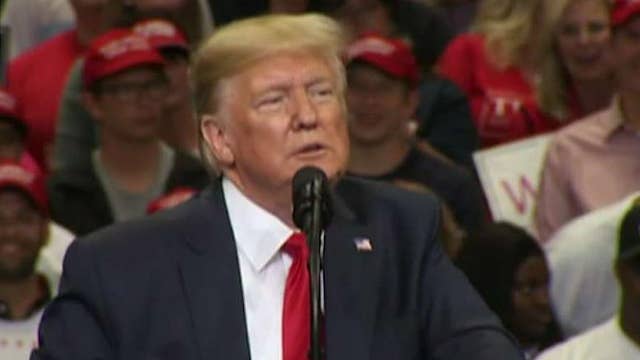 Trump takes on his Democrat rivals one by one at Dallas rally