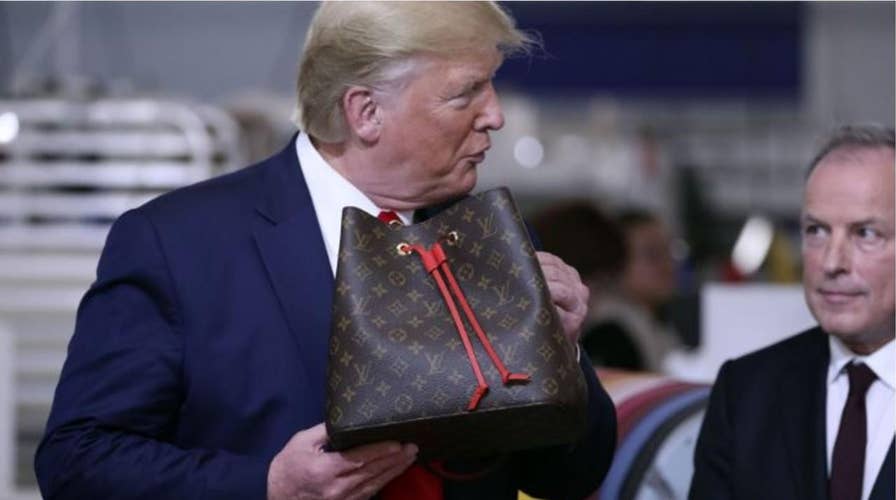 Trump visit brings the world to new Louis Vuitton workshop in