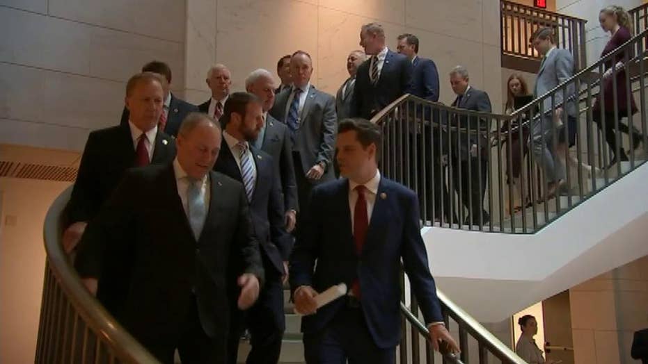 Republican lawmakers protest Democrats' impeachment inquiry
