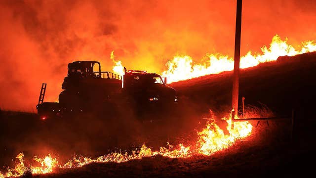 Geyserville, California under evacuation as wildfire burns out of control