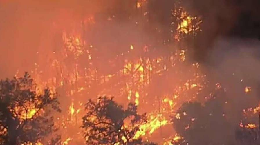 Kincade fire burning the length of a football field every 3 seconds in Northern California