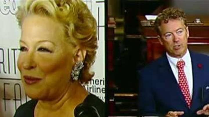 Actress Bette Midler deletes tweet taking issue with comments Sen. Paul made about Kurds in Syria