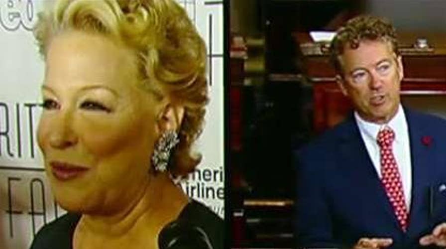 Actress Bette Midler deletes tweet taking issue with comments Sen. Paul made about Kurds in Syria