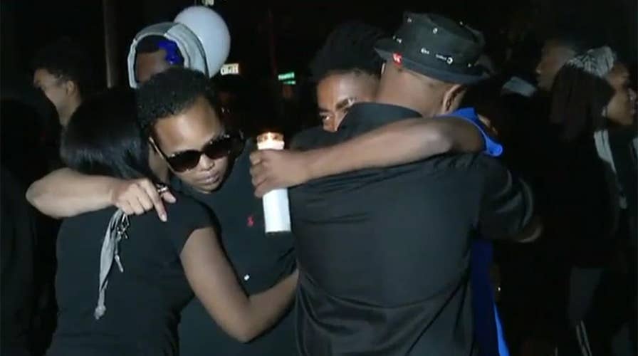 Gunfire erupts at vigil for Texas shooting victim