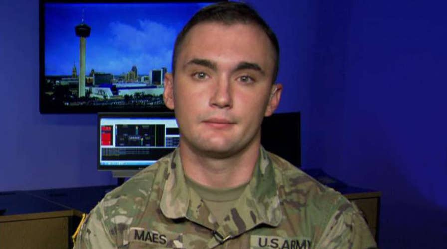 Soldier who severed his own leg to help save crewmates opens up in first TV interview