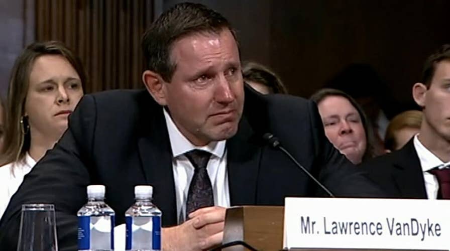 Trump judicial nominee Lawrence VanDyke brought to tears during Senate hearing