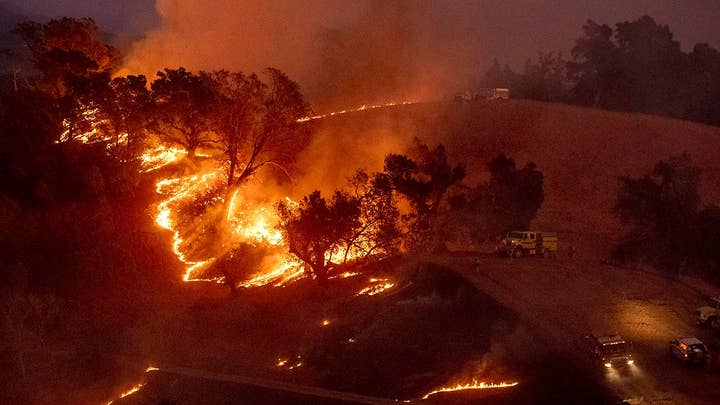 Strong winds causing California wildfires to spread