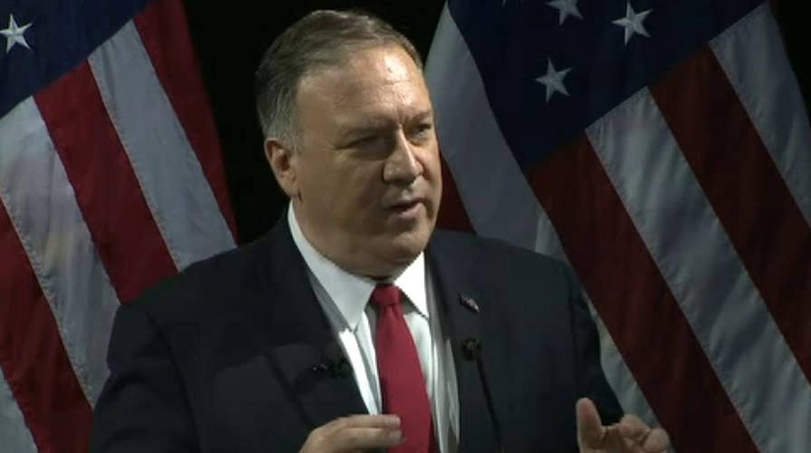 Secretary of State Mike Pompeo takes aim at China during speech at the Hudson Institute in New York
