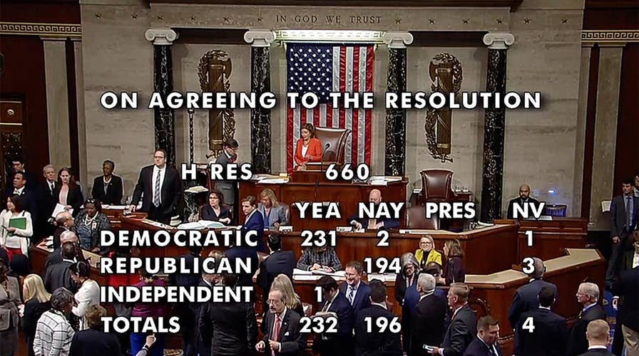 Impeachment resolution passes the House 232-196