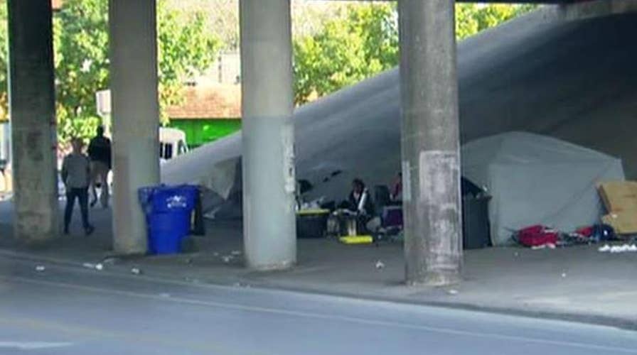 Cleanup begins at homeless camps in Austin, Texas