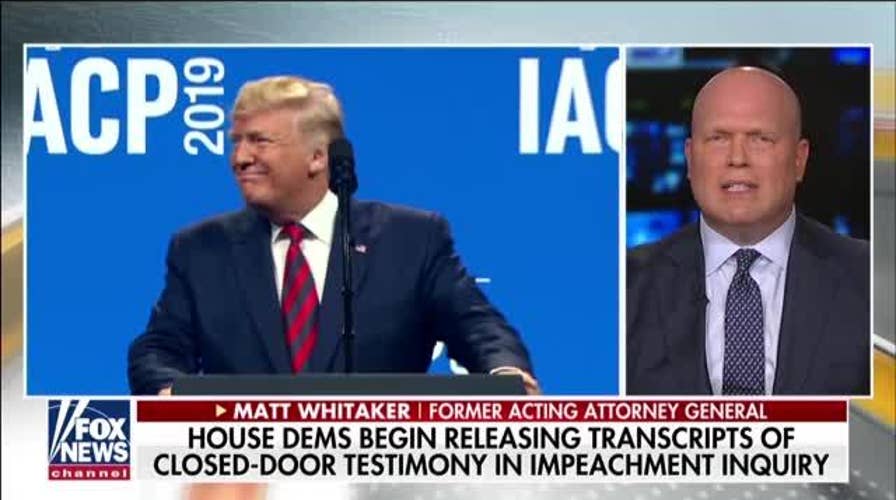 Whitaker defends Trump, calls out Schiff’s unfair and ‘impartial’ process