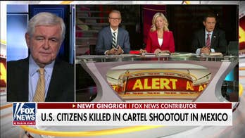 Newt Gingrich reacts after at least nine American citizens are killed by a Mexican drug cartel