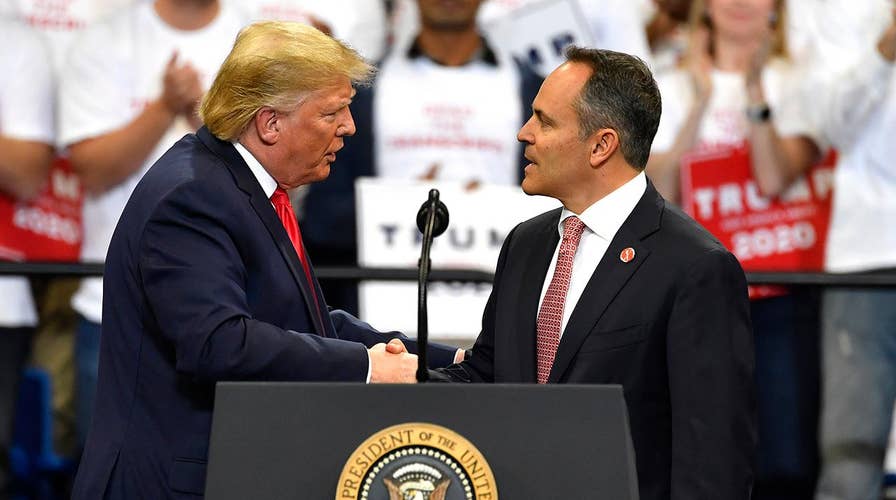President Trump campaigns for GOP gubernatorial candidate Matt Bevin in Kentucky
