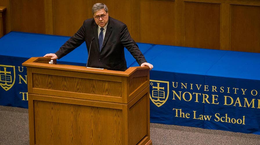 Is William Barr guilty of spreading 'toxic Christianity' in speech at Notre Dame University Law School?