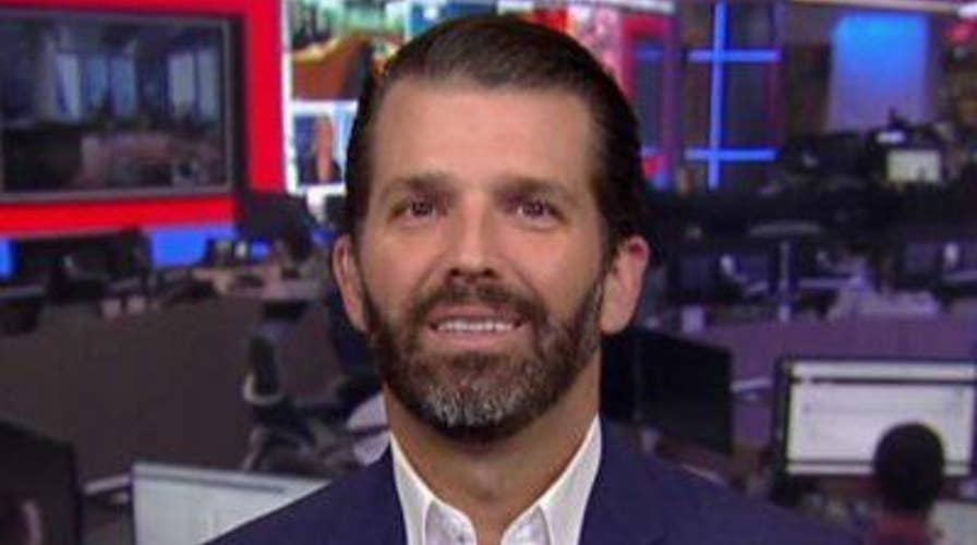 Donald Trump Jr. blasts president's detractors, Washington 'swamp'