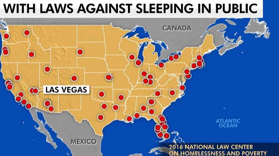 Las Vegas to vote on a public sleeping ban