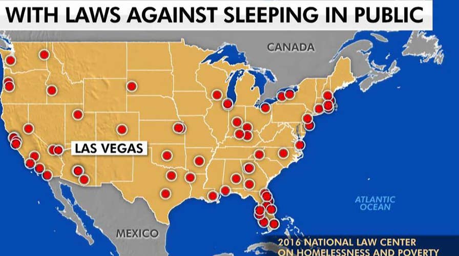 Las Vegas to vote on a public sleeping ban