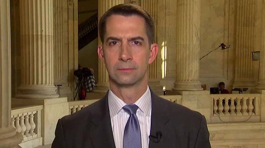 Sen. Tom Cotton says the only answer to heavily armed Mexican cartels is more bullets and bigger bullets