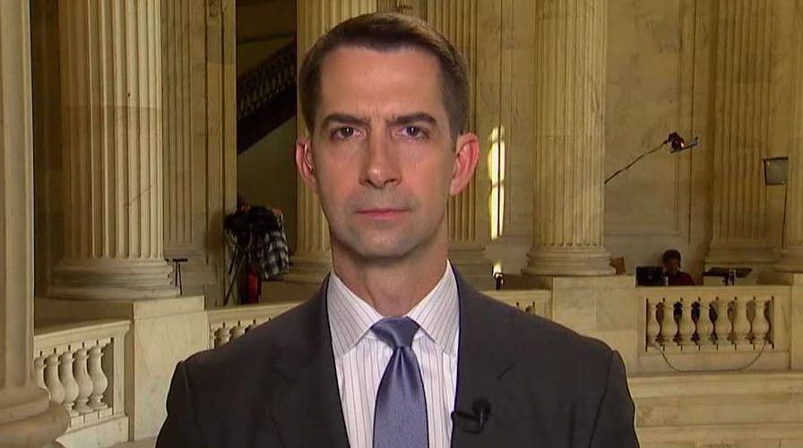 Sen. Tom Cotton says the only answer to heavily armed Mexican cartels is more bullets and bigger bullets
