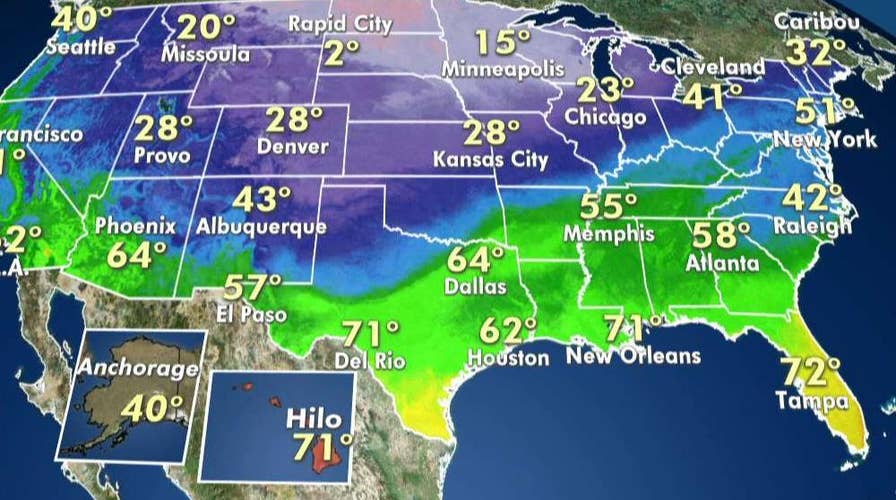 National forecast for Thursday, November 7