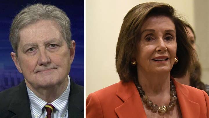 Sen. Kennedy defends calling Pelosi 'dumb,' says impeachment is rigged