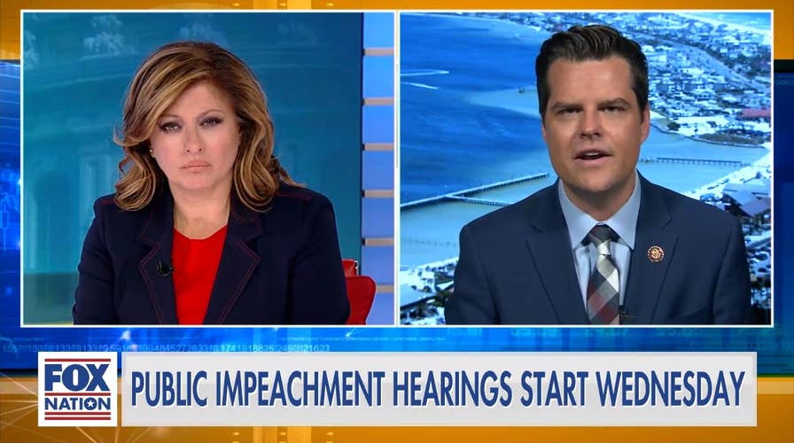 Rep. Matt Gaetz says he has a 'plan B' to combat Dem's impeachment push as first public hearing draws near