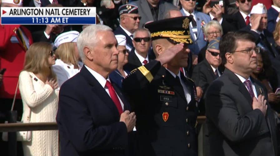 VP Pence lays wreath at Tomb of Unknown Soldier