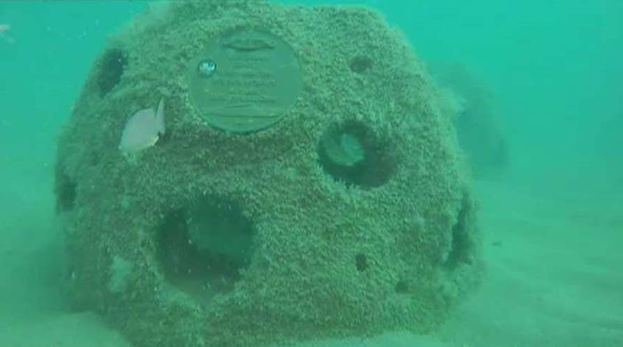 Underwater memorial pays tribute to submariners