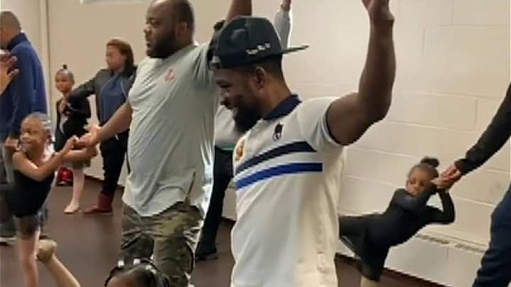 Fathers and daughters dance ballet together at Philadelphia dance studio