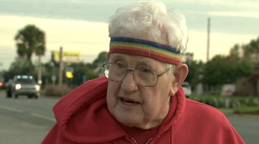 WWII veteran running across the country to raise money for warship memorial