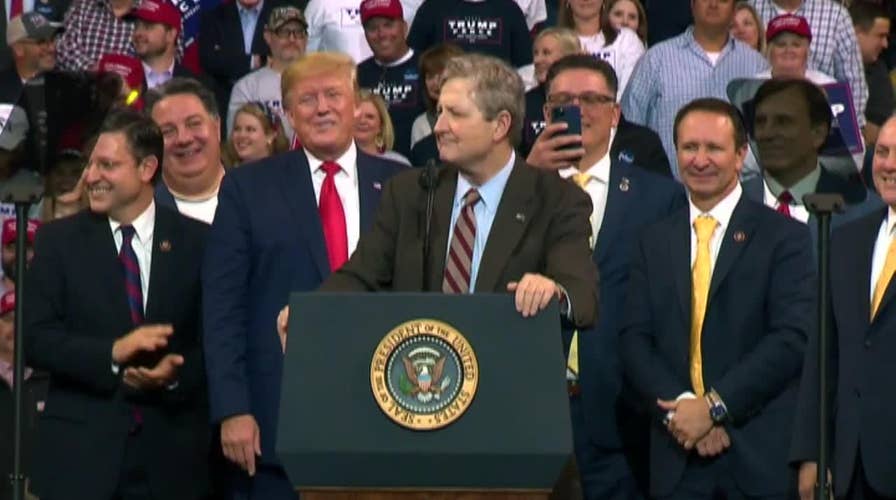 Sen. John Kennedy rips Democrats at Trump rally: Unlike the 'latte-drinking, avocado toast-eating insider elite,' I'm a 'proud deplorable'
