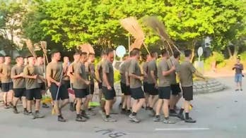 Chinese soldiers deployed to Hong Kong streets for first time during protests