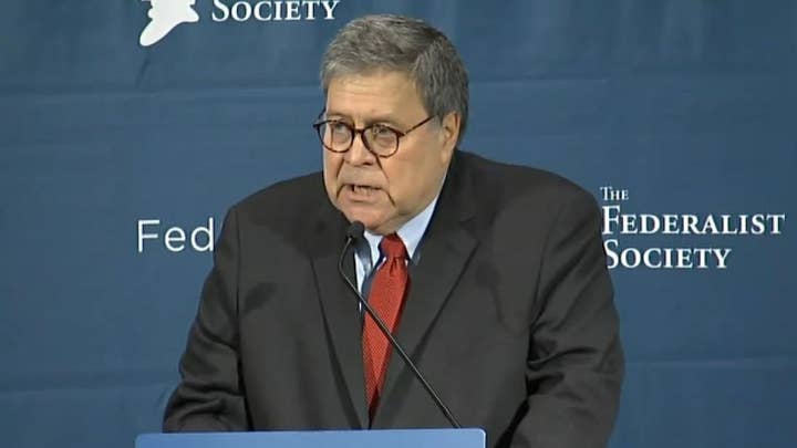 Attorney General Barr accuses the left of systemic ‘sabotage’ of Trump administration