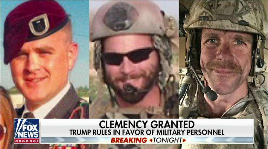 President Trump grants clemency to 2 Army officers, restores rank to Navy SEAL Eddie Gallagher