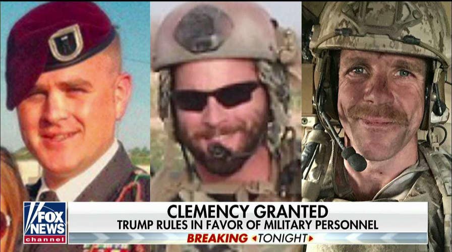 President Trump grants clemency to 2 Army officers, restores rank to Navy SEAL Eddie Gallagher